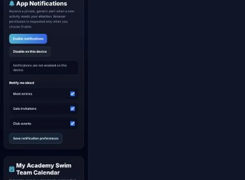 Notification preferences shown on a phone-width screen